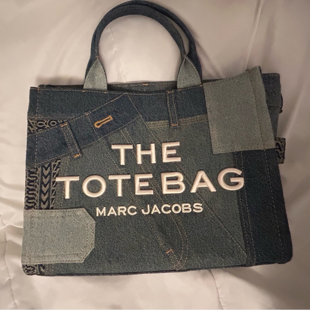 Marc Jacobs Denim Patchwork Tote NWT - image 1